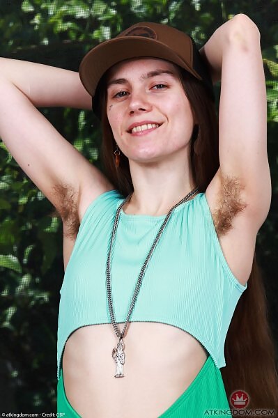 Sia Wood in her green swimsuit from ATK Hairy